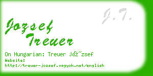 jozsef treuer business card